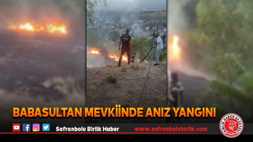 Babasultan Mevkiinde Anız Yangını