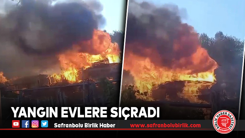 Yangın Evlere Sıçradı