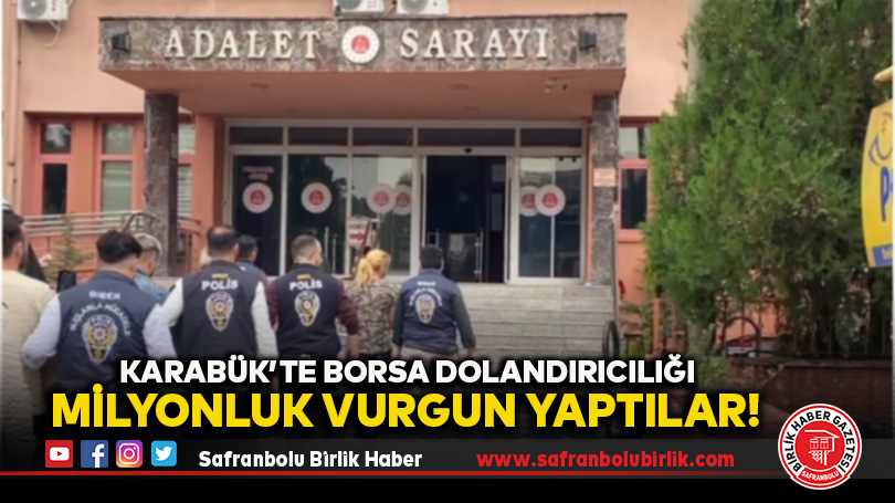 Borsa Dolandırıcılarına Operasyon