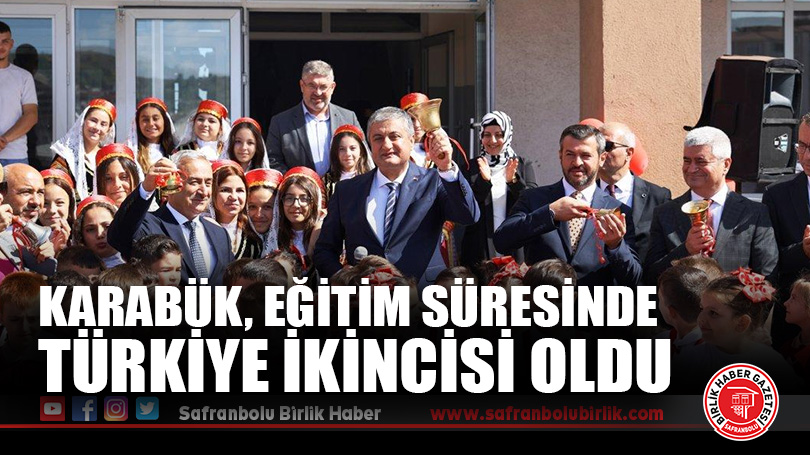 Karabük, Eğitim Süresinde Türkiye İkincisi Oldu