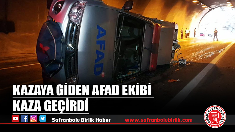 Kazaya Giden AFAD Ekibi Kaza Geçirdi