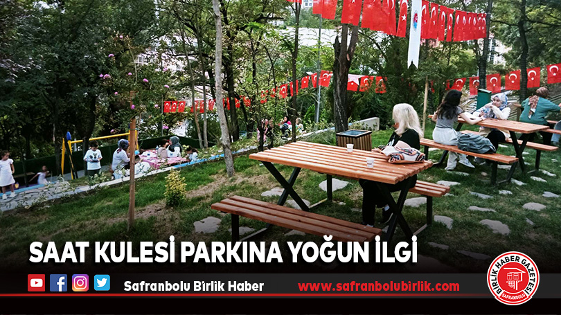 SAAT KULESİ PARKINA YOĞUN İLGİ