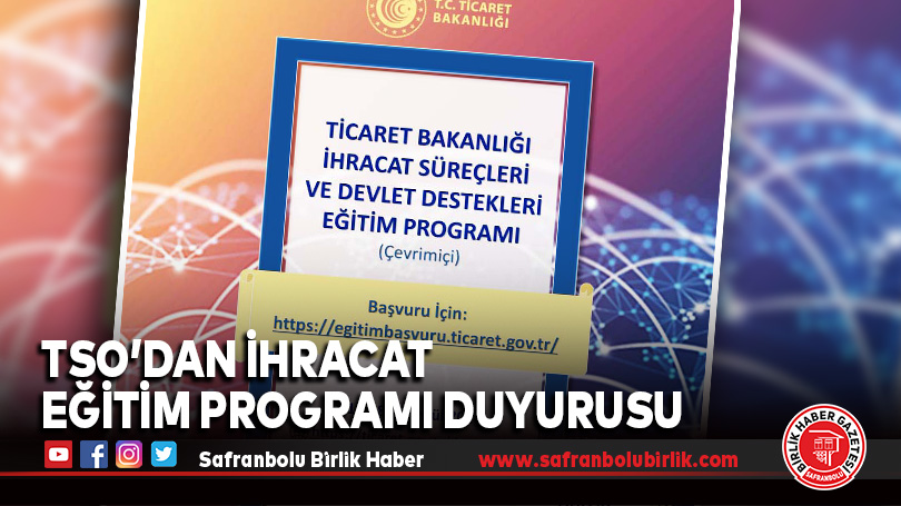 KTSO’dan Çevrimiçi İhracat Eğitim Programı Duyurusu