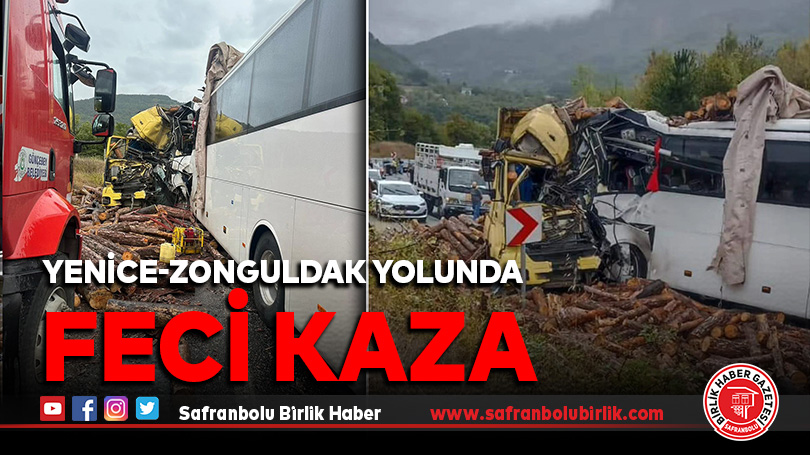 Yenice-Zonguldak Yolunda Feci Kaza