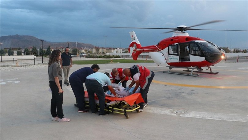 Ambulans helikopter İç Anadolu’daki acil hastaların imdadına yetişiyor