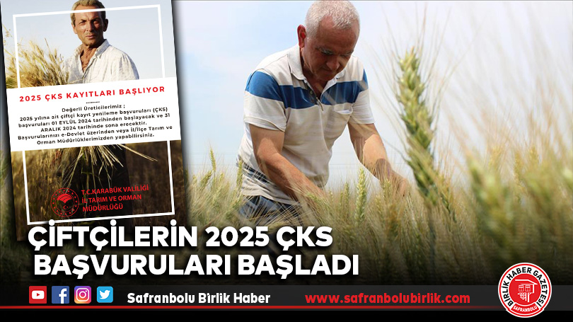 Çiftçilerin 2025 ÇKS Başvuruları Başladı