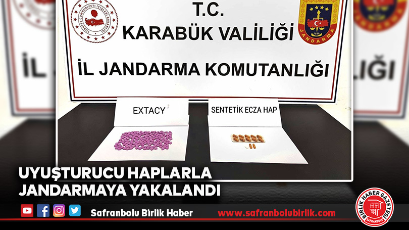 Uyuşturucu Haplarla Jandarmaya Yakalandı