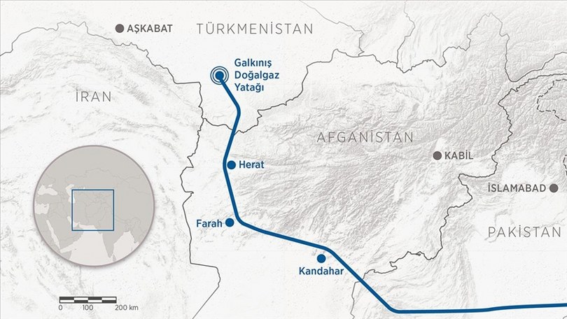 Türkmen doğal gazını Hindistan’a ulaştıracak projenin Afganistan ayağında çalışmalar yeniden başladı