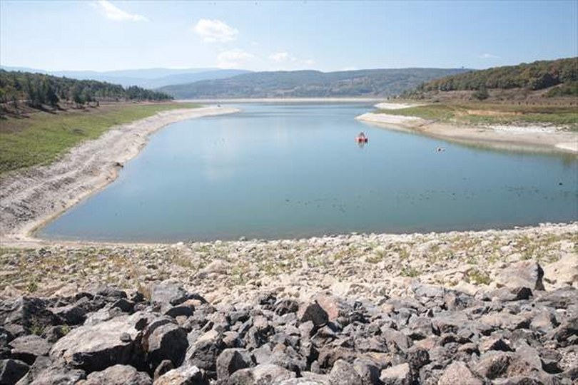 Bolu’da Gölköy Baraj Gölü’nde su seviyesi yüzde 30’un altına düştü