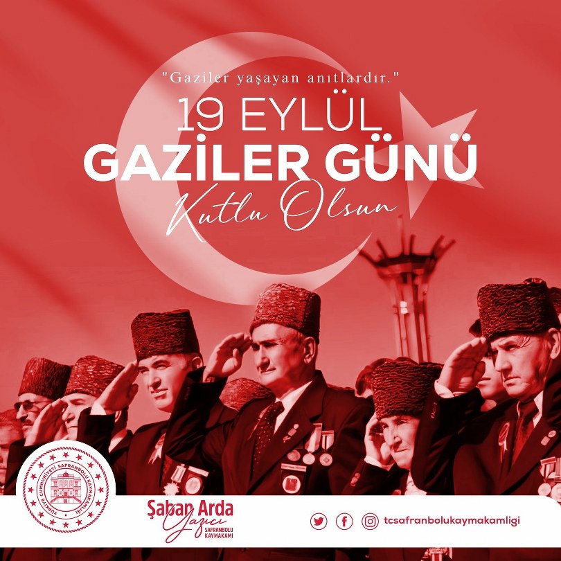 Kaymakam Yazıcı’dan 19 Eylül Gaziler Günü Mesajı