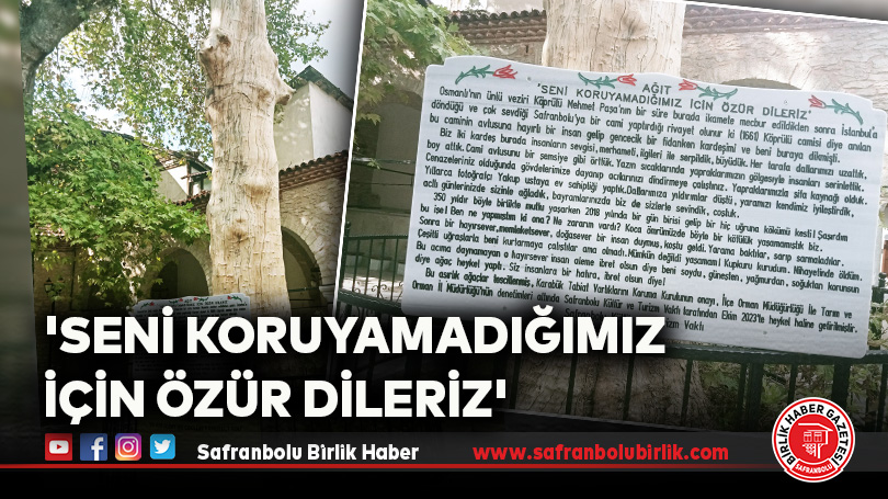 ‘SENİ KORUYAMADIĞIMIZ İÇİN ÖZÜR DİLERİZ’