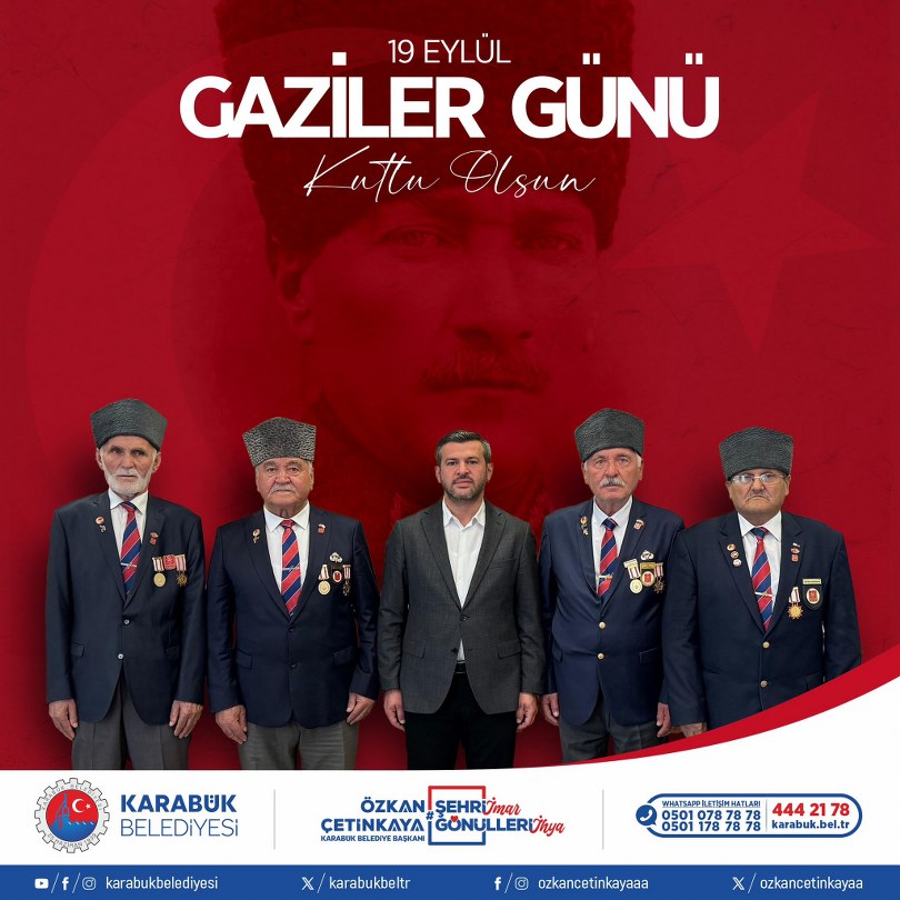 Başkan Çetinkaya’dan Gaziler Günü Mesajı