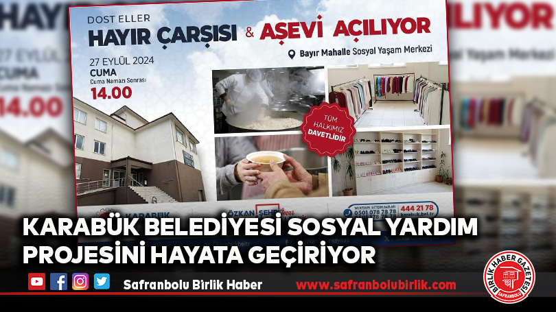 Karabük Belediyesi Sosyal Yardım Projesini Hayata Geçiriyor