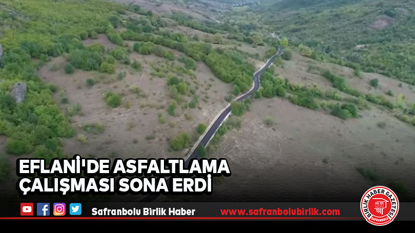 Eflani’de Asfaltlama Çalışması Sona Erdi