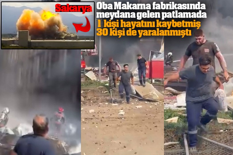 Sakarya’da dehşetin ilk anları: Patlamanın hemen sonrası kaydedildi