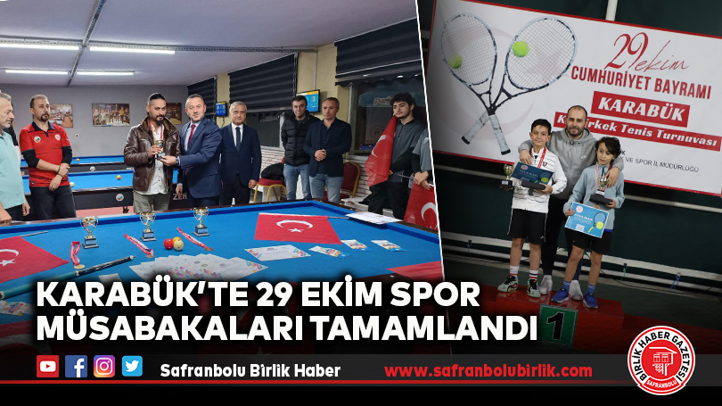 Karabük’te 29 Ekim Spor Müsabakaları Tamamlandı