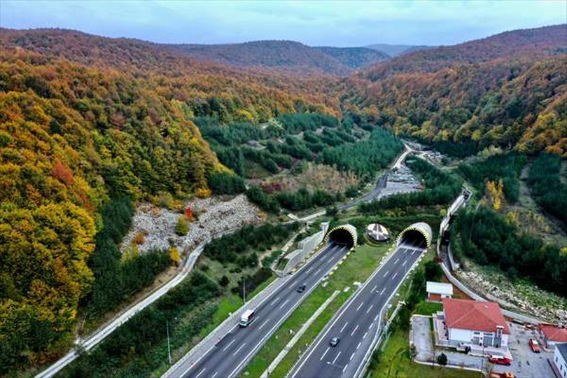 Bolu Dağı Tüneli’nde Sonbahar Manzaraları