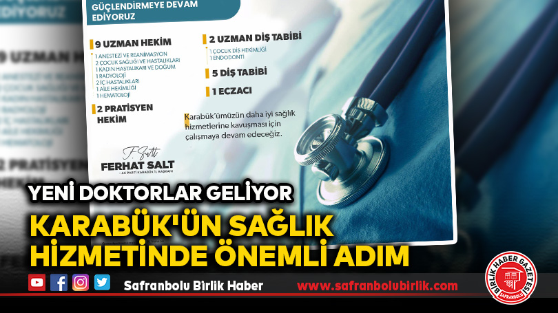 Karabük’ün Sağlık Kadrosuna Yeni Atama