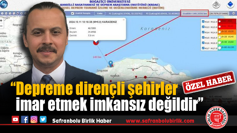 “Depreme dirençli şehirler imar etmek imkansız değildir”