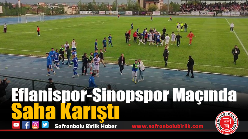 Eflanispor-Sinopspor Maçı Sonrası Saha Karıştı