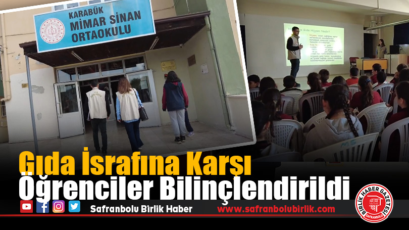 Gıda İsrafına Karşı Öğrenciler Bilinçlendirildi