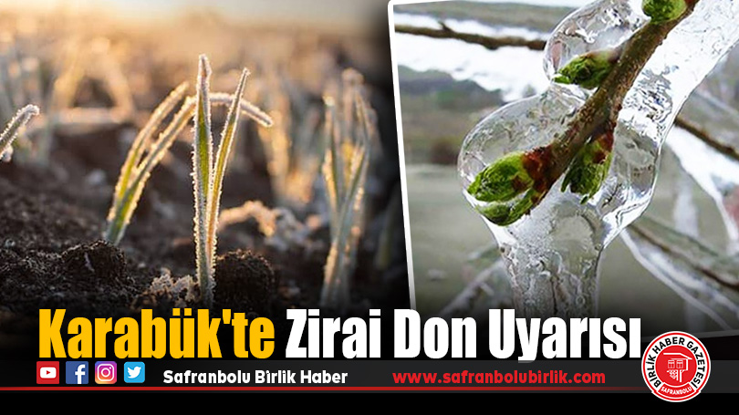 Karabük’te Zirai Don Uyarısı