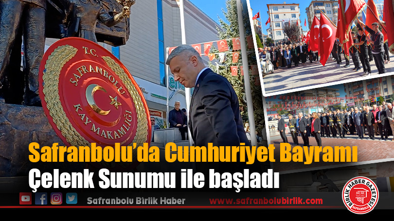 Safranbolu’da Cumhuriyet Bayramı Çelenk Sunumu ile başladı