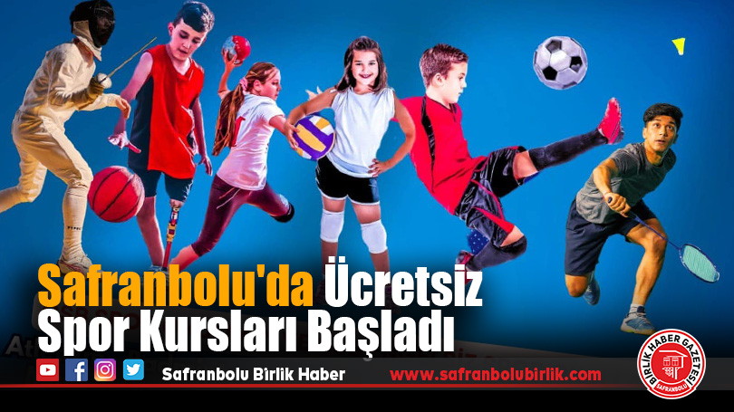 Safranbolu’da Ücretsiz Spor Kursları Başladı