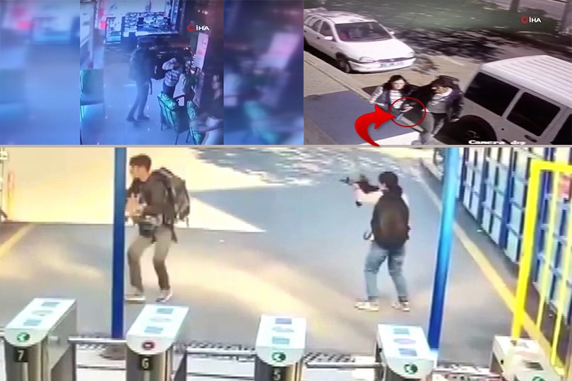 Saldırı öncesi teröristlerin rahat tavırları dikkat çekti… O anlar kamerada