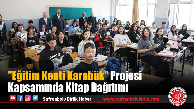 “Eğitim Kenti Karabük” Projesi Kapsamında Kitap Dağıtımı