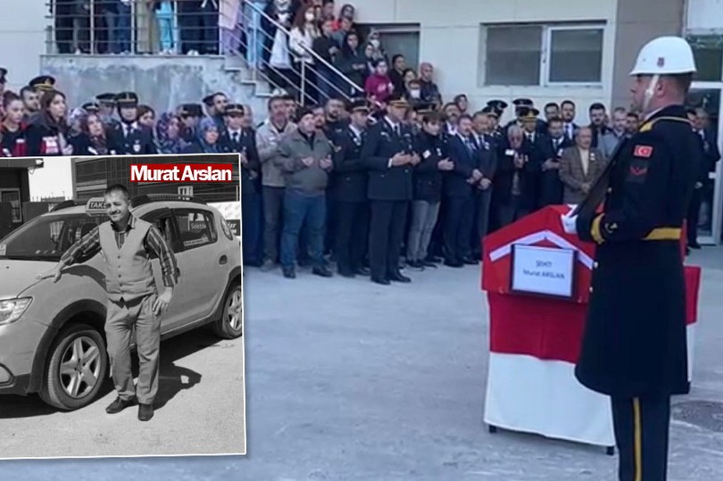 TUSAŞ saldırısında şehit olan taksi şoförünün naaşı askeri törenle hastaneden alındı