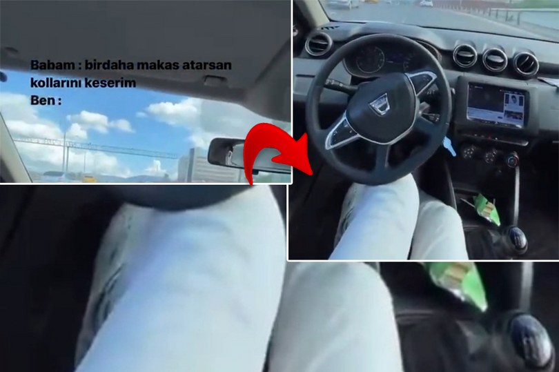 Trafik magandası diziyle makas attı, o anları paylaştı