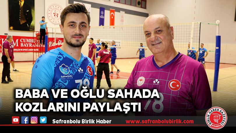 Baba ve Oğlu Sahada Kozlarını Paylaştı