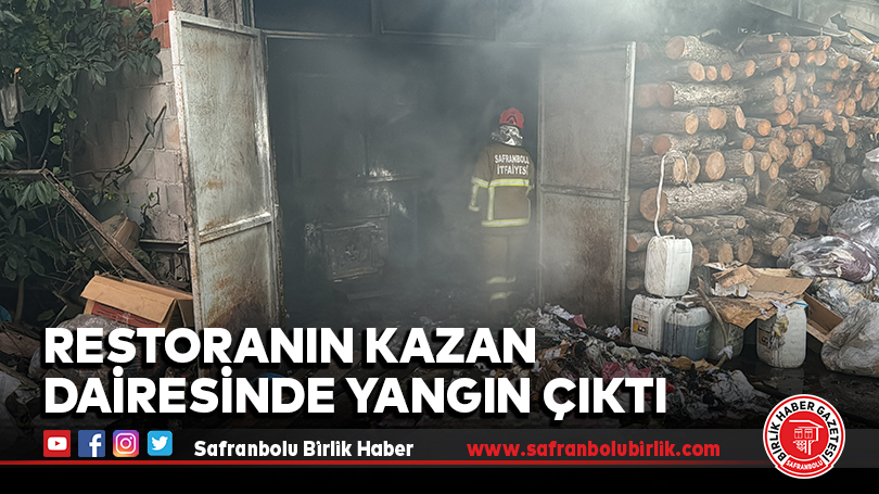 Restoranın Kazan Dairesinde Yangın Çıktı