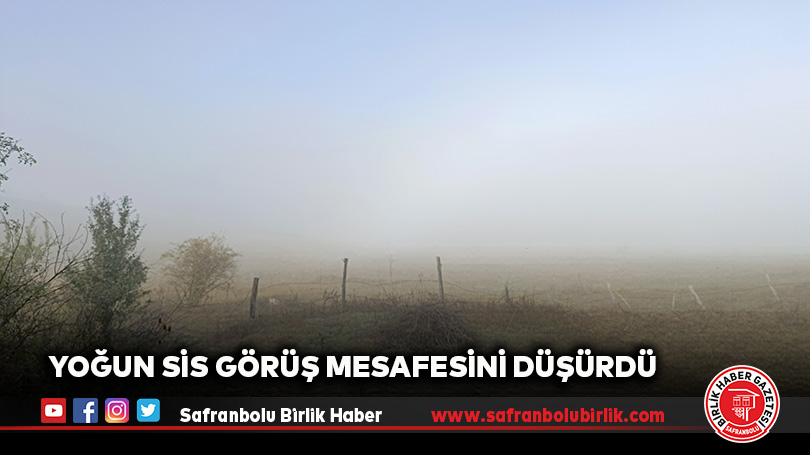 Yoğun Sis Görüş Mesafesini Düşürdü