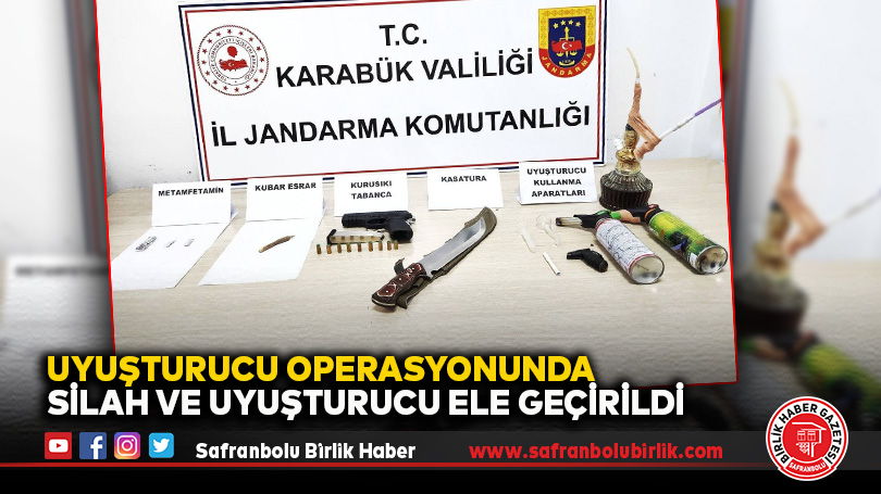 Uyuşturucu Operasyonunda Silah ve Uyuşturucu Ele Geçirildi