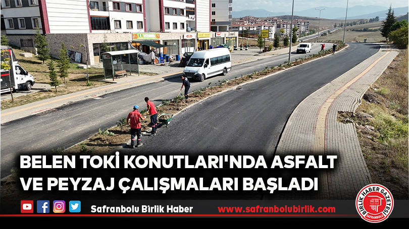 Karabük Belediyesi’nden Belen Toki’de Yaşam Kalitesini Artıran Çalışma