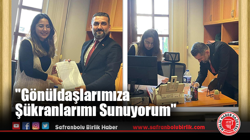 M. Yasin Aydın, Safranbolu İlçe Başkanı Olarak Mazbatasını Aldı