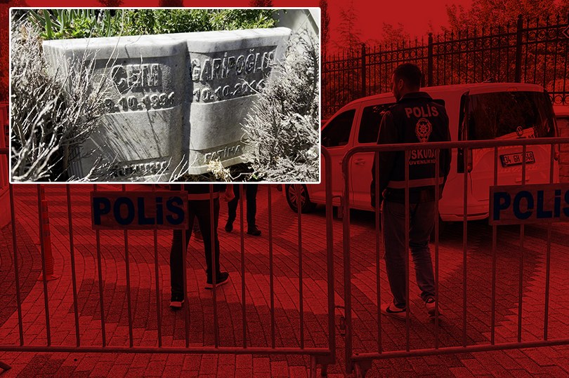 Cem Garipoğlu’nun açılacağı mezarı için polis ekipleri önlem aldı