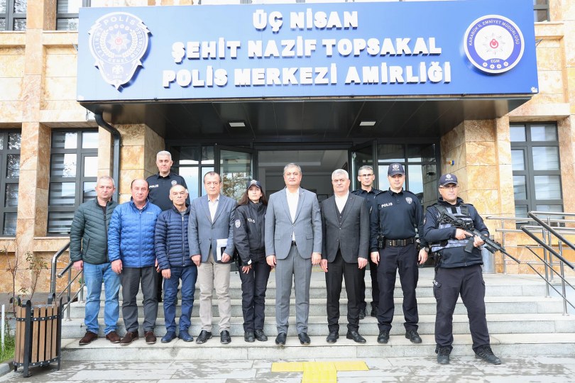 Vali Mustafa Yavuz, Şehit Nazif Topsakal Polis Merkezi’ni Ziyaret Etti