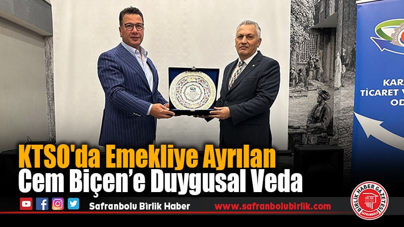 KTSO’da Emekliye Ayrılan Cem Biçen’e Duygusal Veda