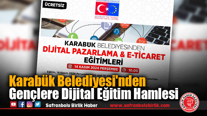 Karabük Belediyesi’nden Gençlere Dijital Eğitim Hamlesi