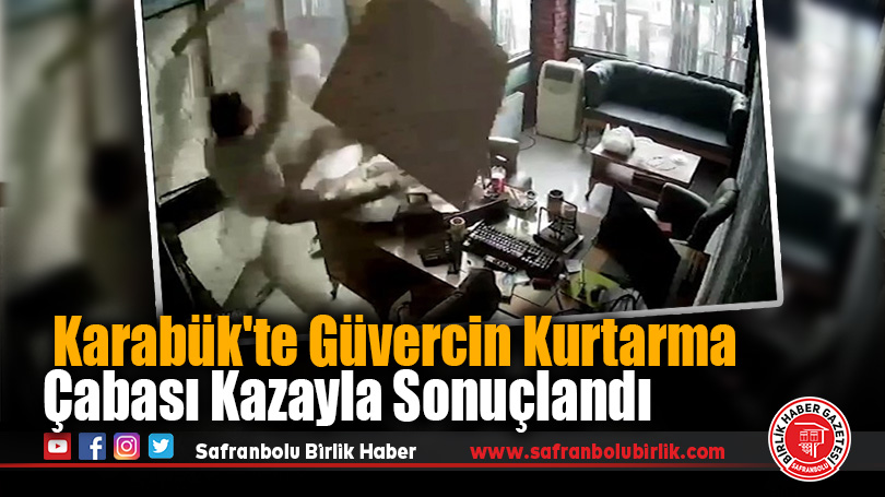 Karabük’te Güvercinleri Kurtarmak İsterken Tavan Çöktü