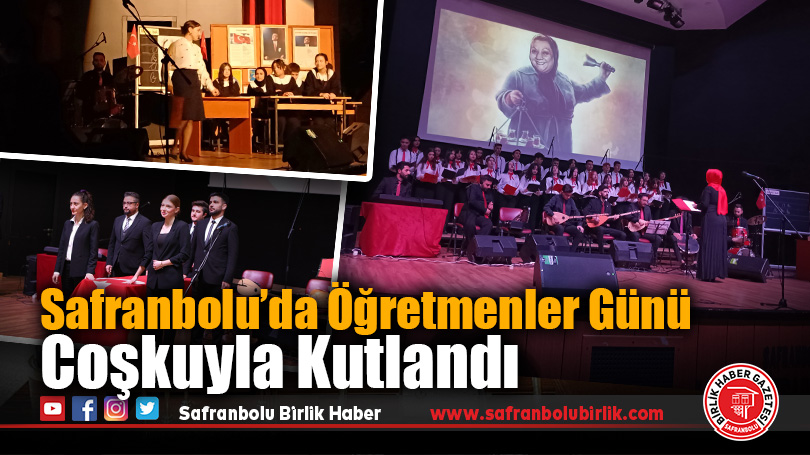 24 Kasım Öğretmenler Günü Safranbolu’da Anlamlı Etkinlikle Kutlandı