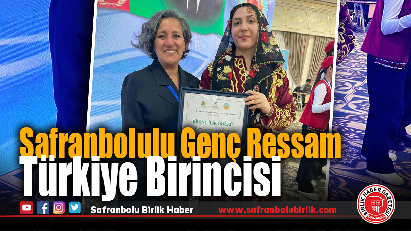 Safranbolulu Genç Ressam Türkiye Birincisi