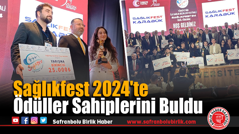 Karabük Üniversitesi Sağlıkfest 2024’te Ödüller Sahiplerini Buldu