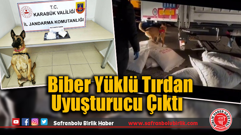 Biber Yüklü Tırdan Uyuşturucu Çıktı