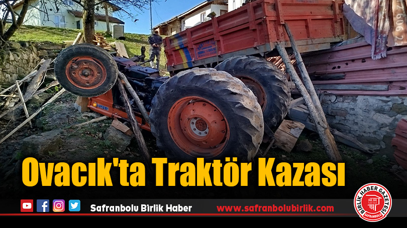 Ovacık’ta Traktör Kazası