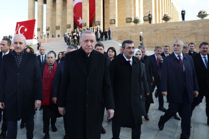 Erdoğan, Atatürk’ü Anıtkabir’de Anma Törenine Katıldı