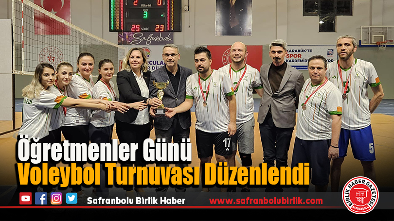 Öğretmenler Günü Voleybol Turnuvası Düzenlendi
